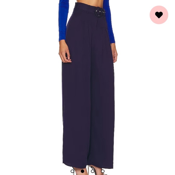 NWT Revolve More To Come Eliza Pant in Navy - Picture 2 of 4